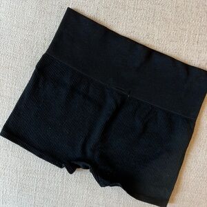 Target Colsie Black Ribbed Biker Shorts